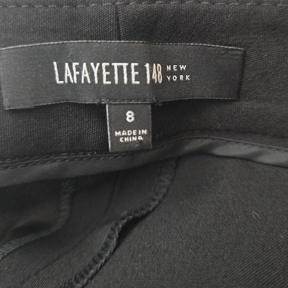 Lafayette 148 New York Business Work Wear Black Women's Dress Pants 8 NWT - Picture 4 of 5